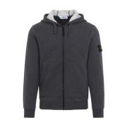 Stone Island Grå Sweatshirt med Tonal Hood Gray, Herr