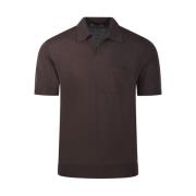 Altea Bomull Polo T-shirt för män Brown, Herr