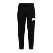 Moncler Sweatpants med logopatch Black, Herr