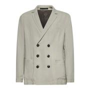 Giorgio Armani Dubbelknäppt blazer i beige Beige, Herr