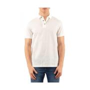 Emporio Armani Stilig Polo Skjorta White, Herr