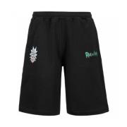 Kappa Bomull Bermuda Shorts med broderade logotyper Black, Herr