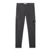 Stone Island Cargobyxor i Stretch Bomull Tela Black, Herr