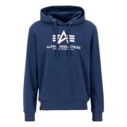 Alpha Industries Herr Sweatshirts och Hoodies Regular Fit Blue, Herr