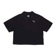 PUMA Svart kortärmad polotröja Black, Dam