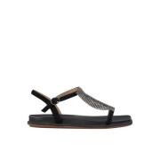 ALMA EN PENA Strass rem sandal Black, Dam