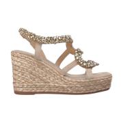 ALMA EN PENA Orm strass kilklack Beige, Dam