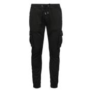 Alpha Industries Bomull Twill Joggerbyxor Black, Herr