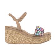 ALMA EN PENA Rhinestone kilrem Beige, Dam