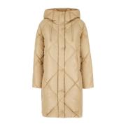 Max Mara Weekend Stilfull Piumini Jacka för Kvinnor Beige, Dam