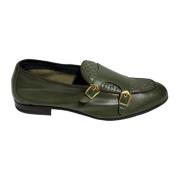 Marechiaro 1962 Grön läder dubbel spänne loafers Green, Herr