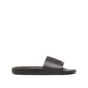 Moncler Stiliga Slides för Vardagsbruk Black, Herr