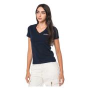 Guess Ekologisk bomull Slim Fit T-shirt Blue, Dam