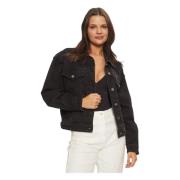 Guess Ekologiska Bomulls Jackor och Blazers Black, Dam