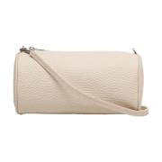 Orciani Elegant Beige Läder Axelväska Beige, Dam