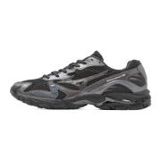 Mizuno Svarta Sneakers med Silverdetaljer Multicolor, Herr