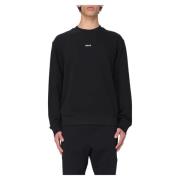 Hugo Boss Varm Fleece Crewneck Sweater Black, Herr