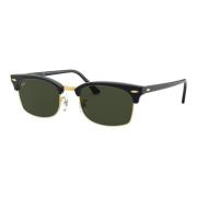 Ray-Ban Square Clubmaster Solglasögon Svart/Grön Black, Unisex