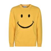 Moschino Stiliga Sweaters Kollektion Yellow, Herr