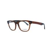 Ermenegildo Zegna Brun Trapezium Optiska Ramar Brown, Herr