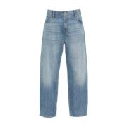 7 For All Mankind Blå Loose Fit Jeans för Män Blue, Herr