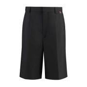 Gucci Svarta Bermuda Shorts Stiliga Sommarutflykter Black, Herr