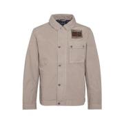 Barbour Beige Bomullsjacka med Dragkedja och Knappar Beige, Herr