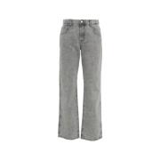 Adriano Goldschmied Snygga Gråa Straight Fit Jeans Tenerife Gray, Dam