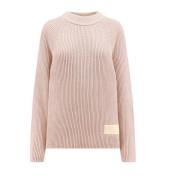 Ami Paris Rosa Crewneck Sweater Pink, Herr