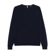 Sunflower Merino Crew Sweater Blue, Herr