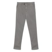 Canali Lyocell Bomullsbyxor med Fickor Gray, Herr