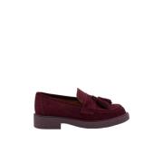 Frau Mocka Loafers med Tassels Red, Dam