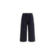 Maison Kitsuné Sweatpants med rävmärke Black, Dam