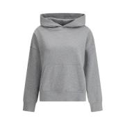 PINKO Bekväm Hoodie med Känguruficka Gray, Dam