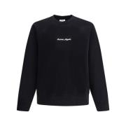 Maison Kitsuné Avslappnad passform Logo Sweatshirt Black, Herr