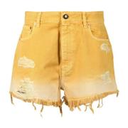 Semicouture Bomullsshorts Yellow, Dam