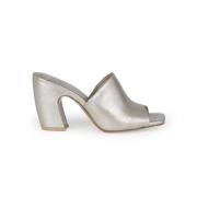 Cortana Janis, mules i vitt silver Gray, Dam