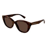 Gucci Stiliga solglasögon för vardagsbruk Brown, Unisex