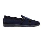 Santoni Herr dubbel-spänne loafer Blue, Herr