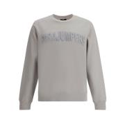 Parajumpers Monogram Crew Neck Bomullsweatshirt Gray, Herr