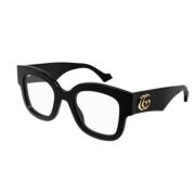 Gucci Stiliga solglasögon för mode medvetet utseende Black, Unisex