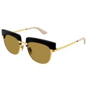 Gucci Pastell Fyrkantiga Solglasögon Yellow, Unisex