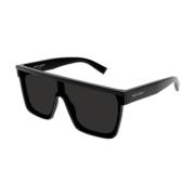 Saint Laurent Klassiska Svarta Solglasögon SL 607 Black, Unisex