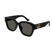 Gucci Stiliga Svarta Solglasögon Black, Unisex