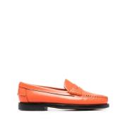 Sebago Läder Dan Loafers Orange, Dam