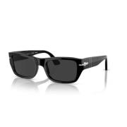 Persol Snygga Solglasögon för Stiliga Individer Black, Unisex