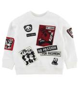 Dolce & Gabbana Sweatshirt - Vit m. Patches