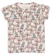 En Fant T-shirt - Rosa m. Blommor