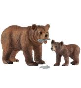 Schleich Wild Life - Grizzly BjÃ¶rn & Unge 42473