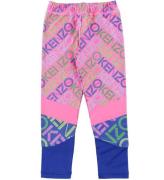 Kenzo Leggings - Exclusive Edition - Neonrosa/BlÃ¥ m. Logo